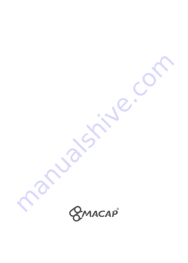 MACAP CPS Series Quick Start Manual Download Page 16