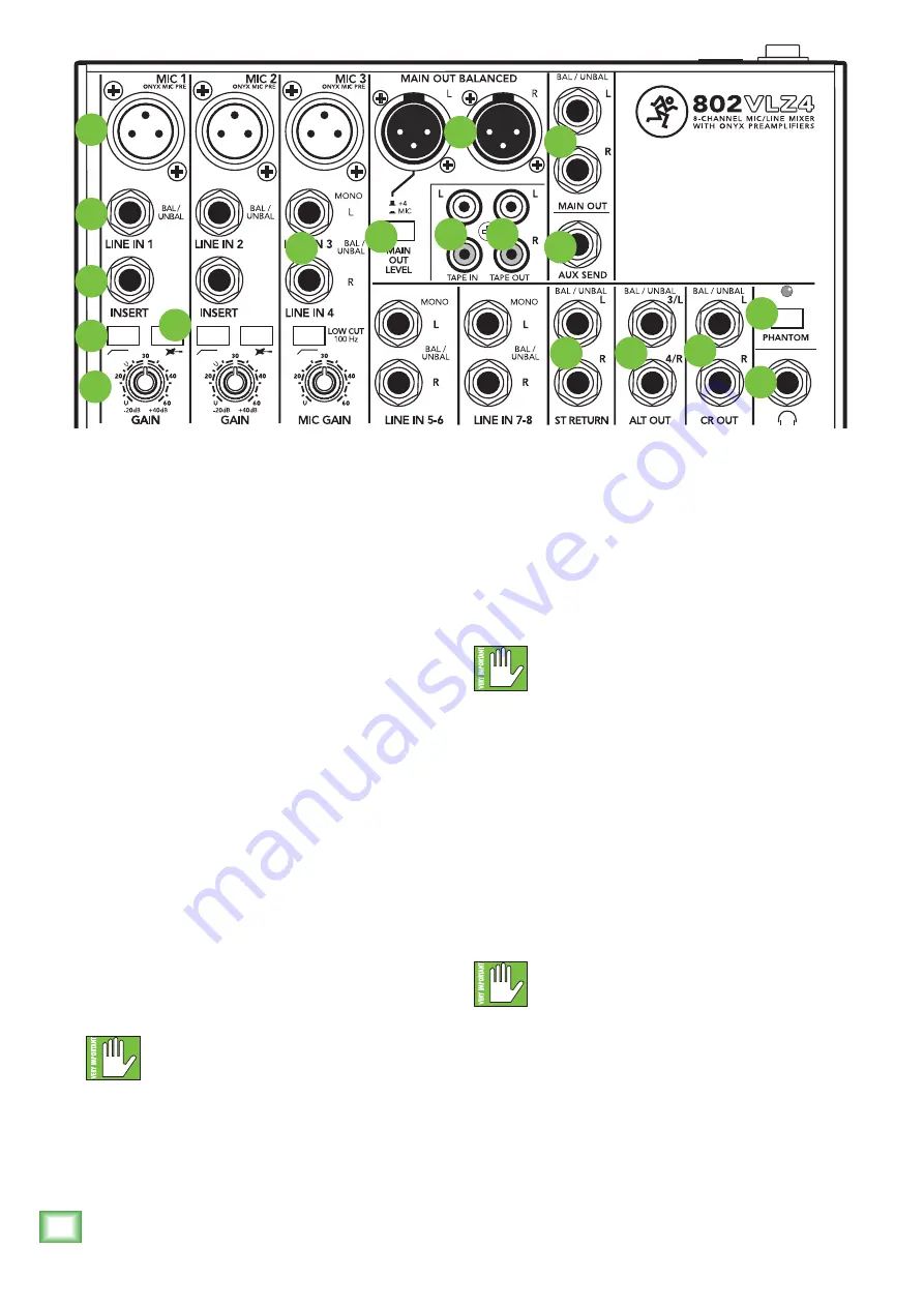 Mackie 802VLZ4 Скачать руководство пользователя страница 14