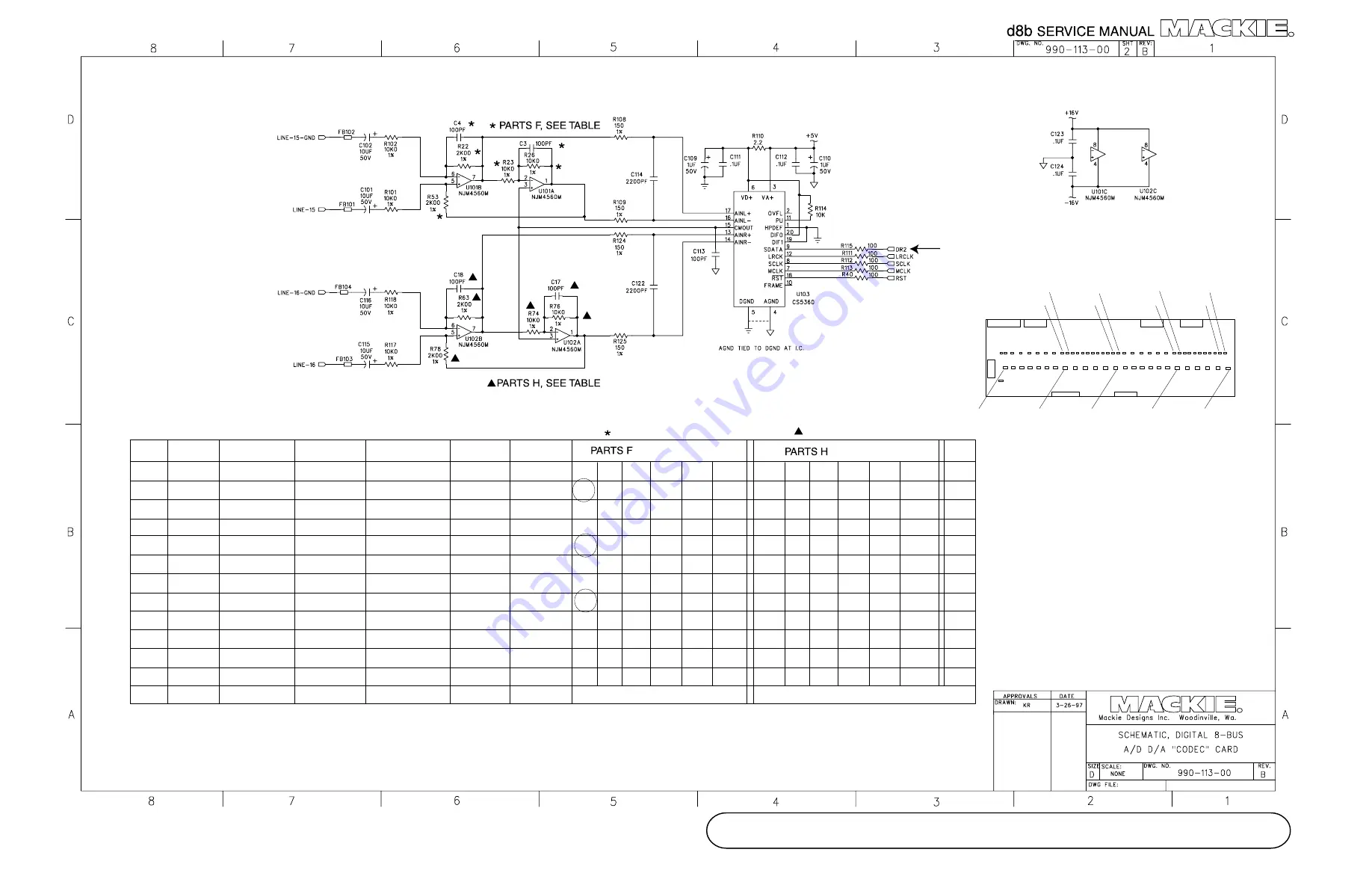 Mackie D8B Service Manual Download Page 62