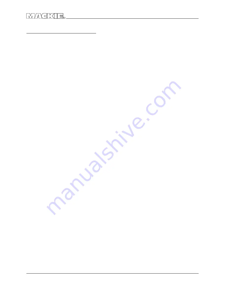 Mackie FR Series M.1400 Service Manual Download Page 12