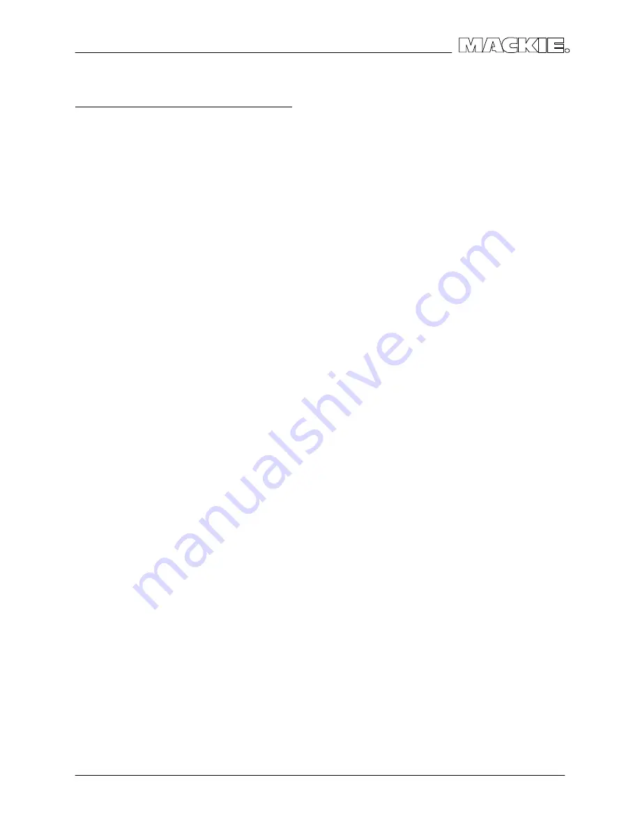 Mackie FR Series M.1400 Service Manual Download Page 15