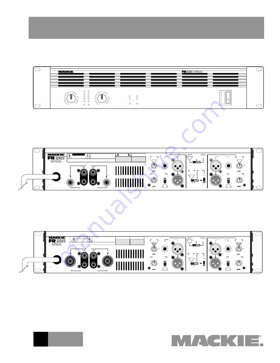 Mackie FR Series M.1400 Скачать руководство пользователя страница 5