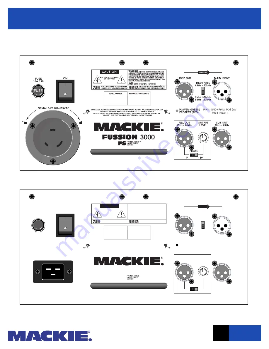 Mackie Fussion Series 3000 Скачать руководство пользователя страница 7