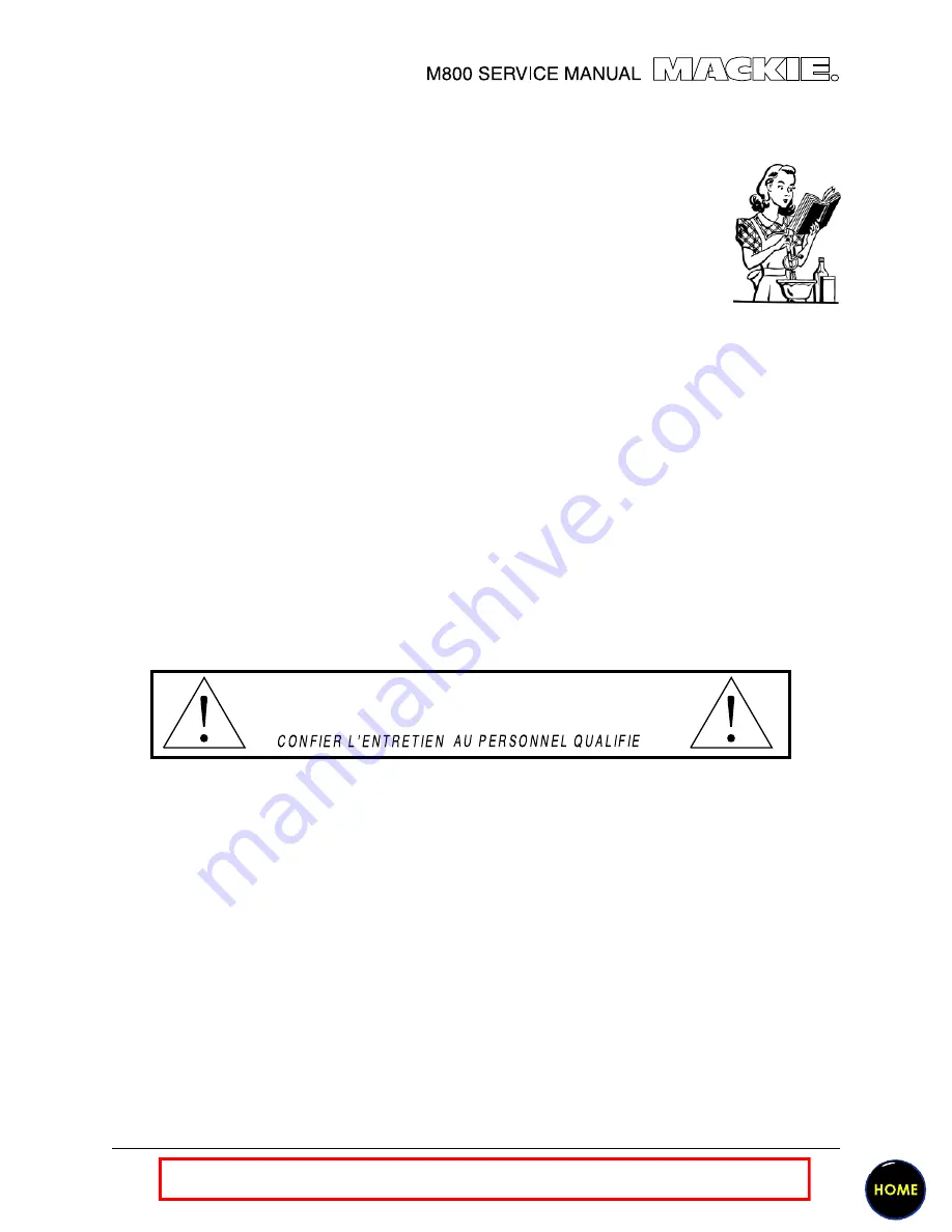 Mackie M-800 Service Manual Download Page 3