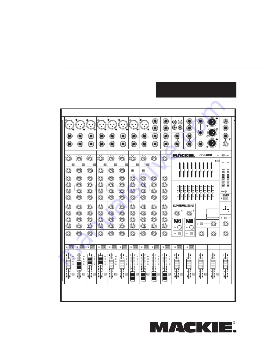 Mackie PPM1012 Скачать руководство пользователя страница 1