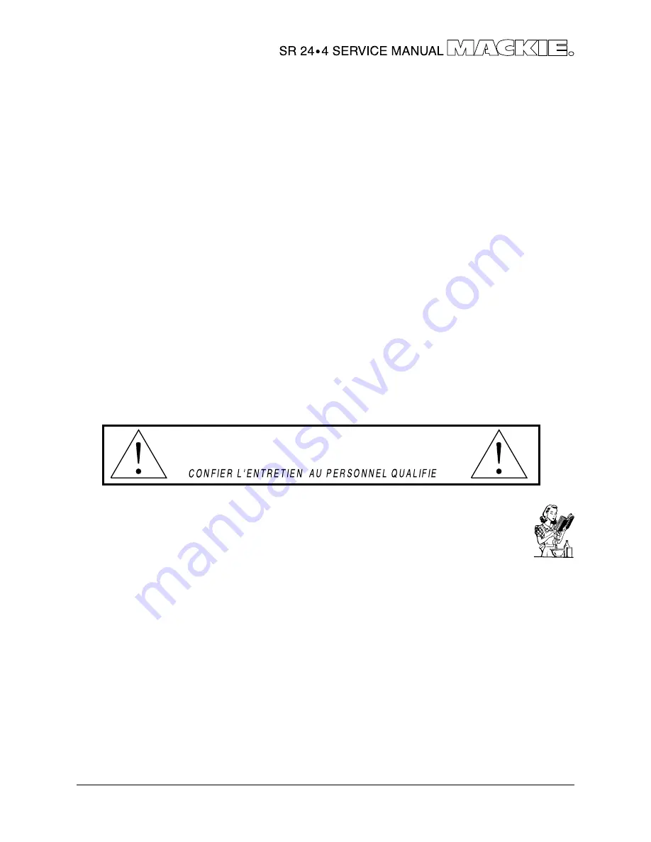 Mackie SR24 4 Service Manual Download Page 3