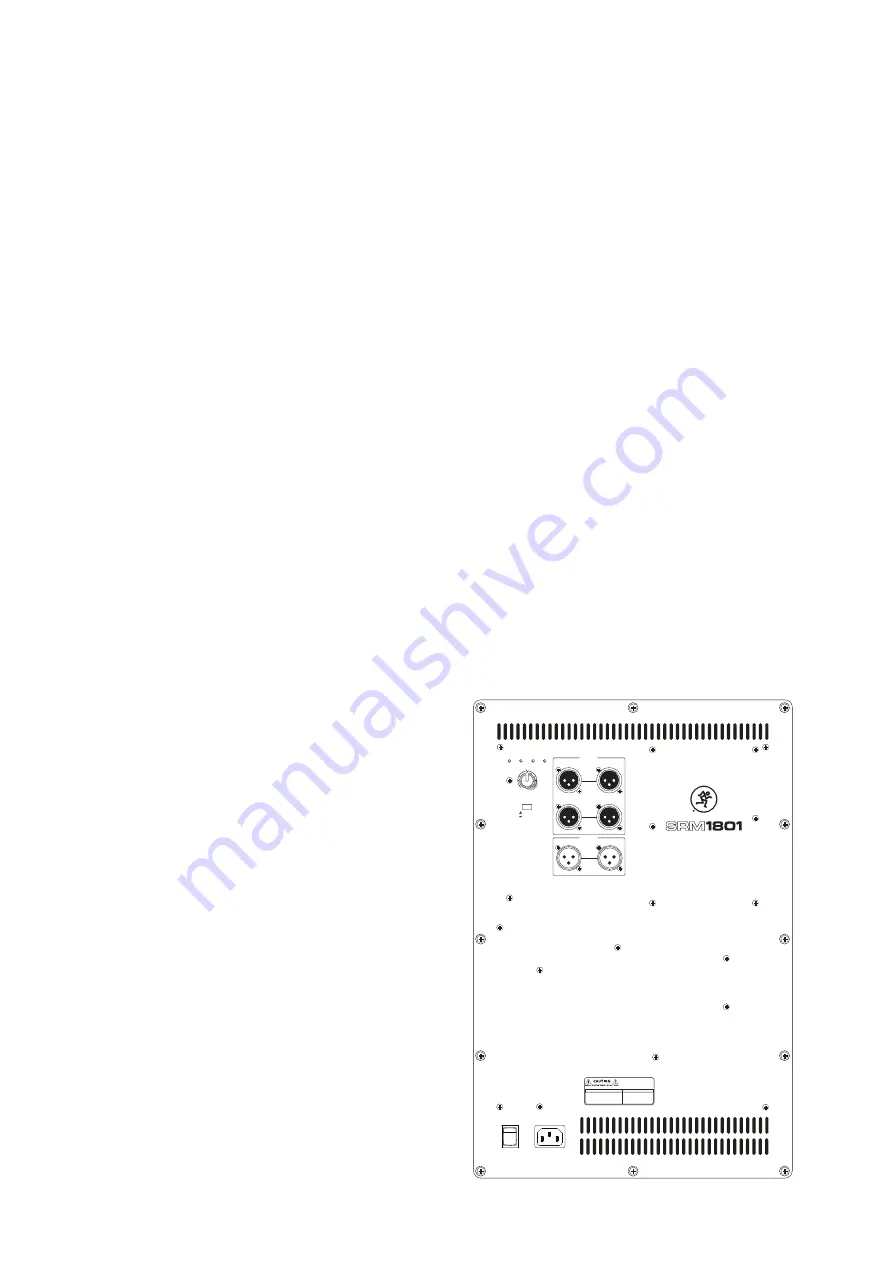 Mackie SRM1801 Owner'S Manual Download Page 4