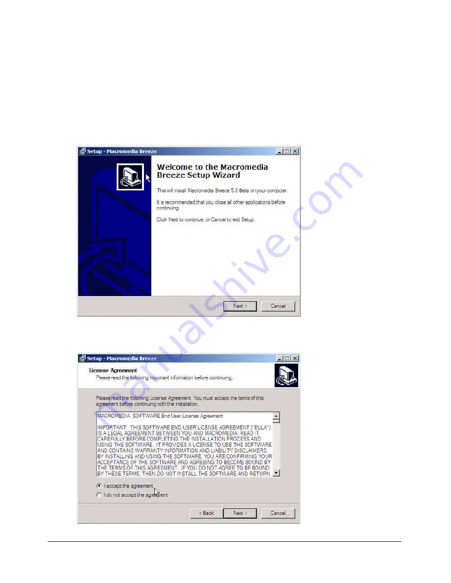 MACROMEDIA BREEZE 5 Installation And Configuration Manual Download Page 37