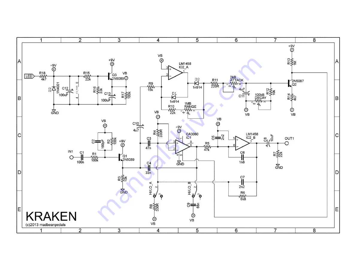 madbeanpedals Kraken Скачать руководство пользователя страница 2