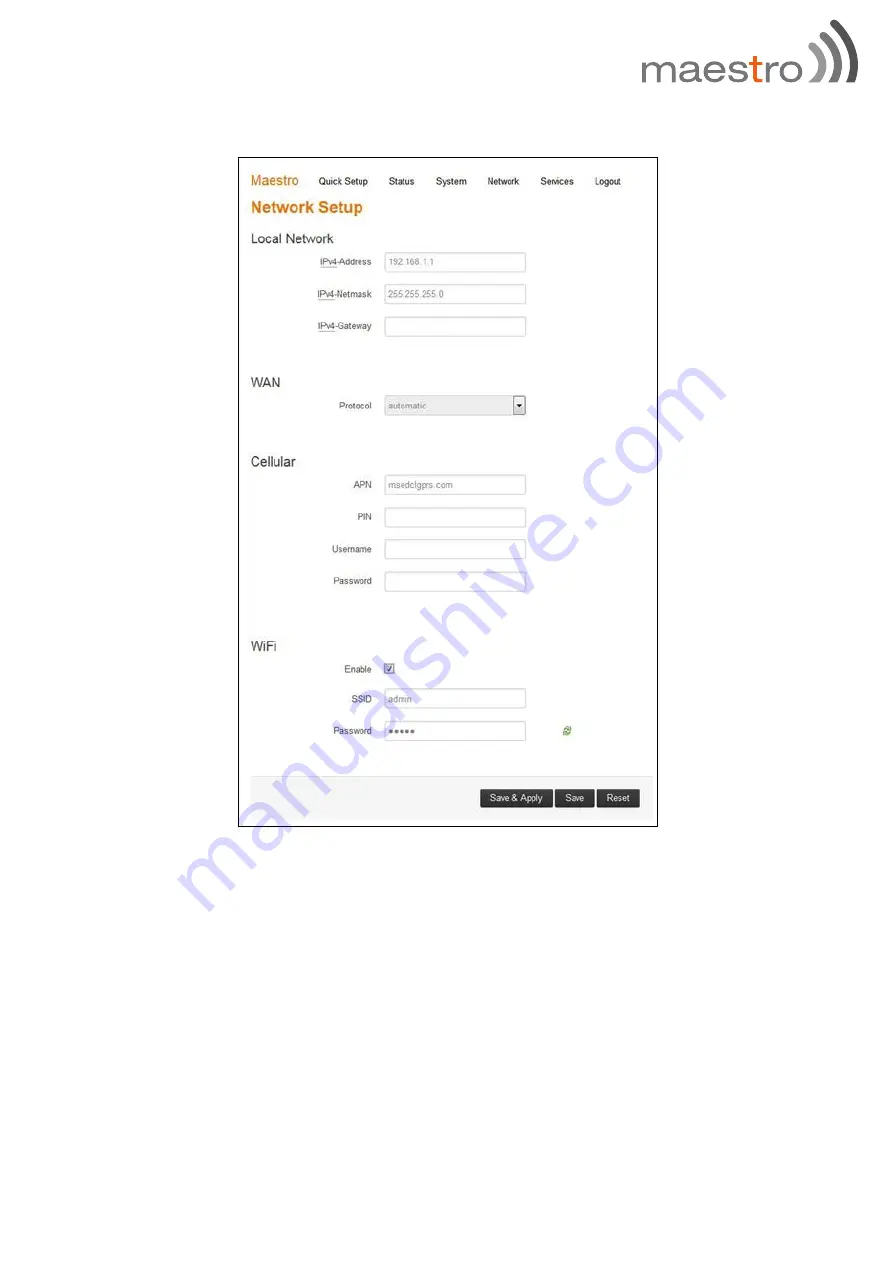 Maestro E Series User Manual Download Page 19