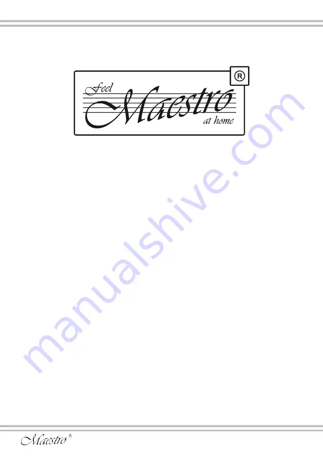 Maestro MR715 Owner'S Manual Download Page 24