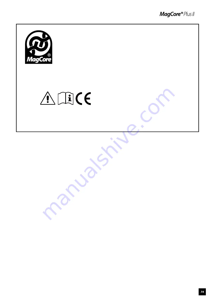 MagCore Plus II Service Manual Download Page 77