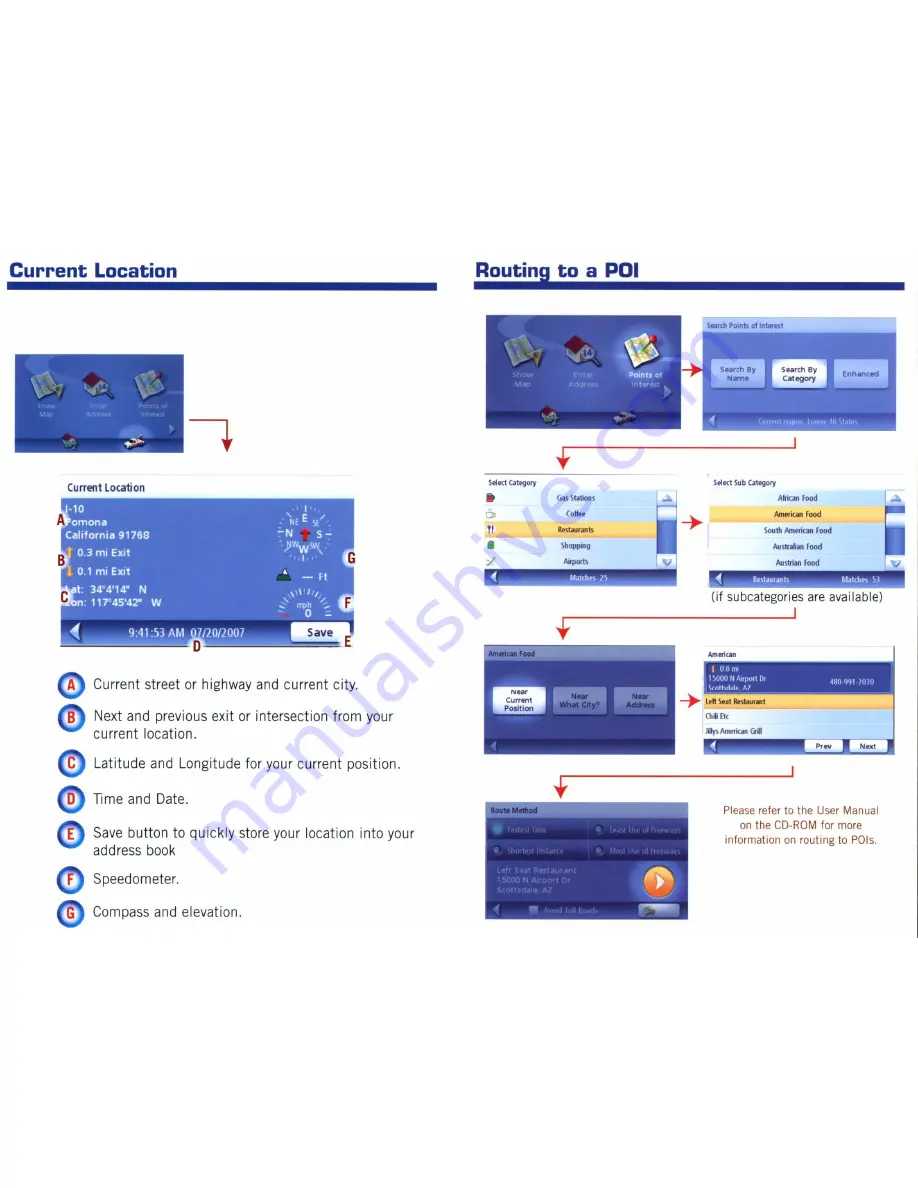 Magellan RoadMate 1400 - Automotive GPS Receiver Reference Card Download Page 8