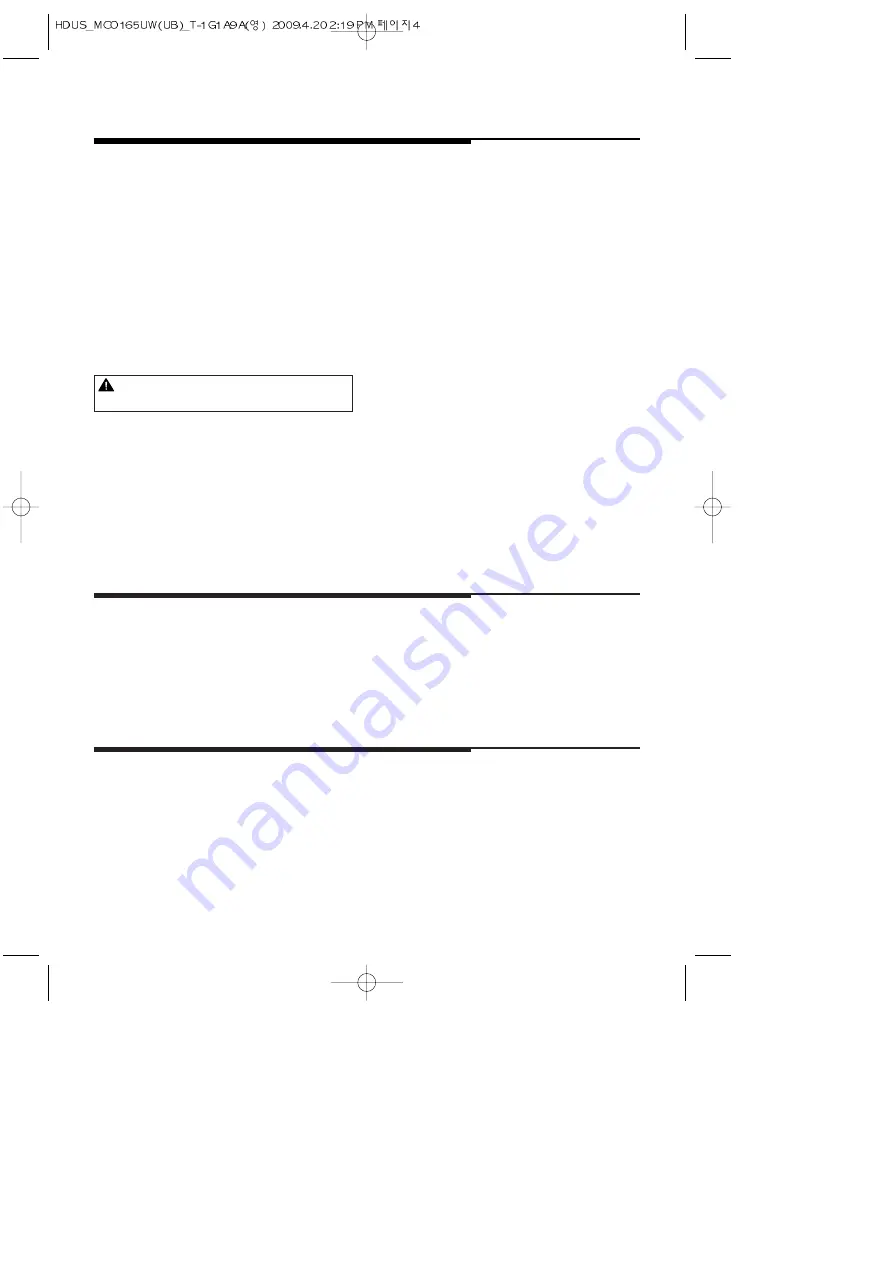 Magic Chief MCO165UW Manual Download Page 5