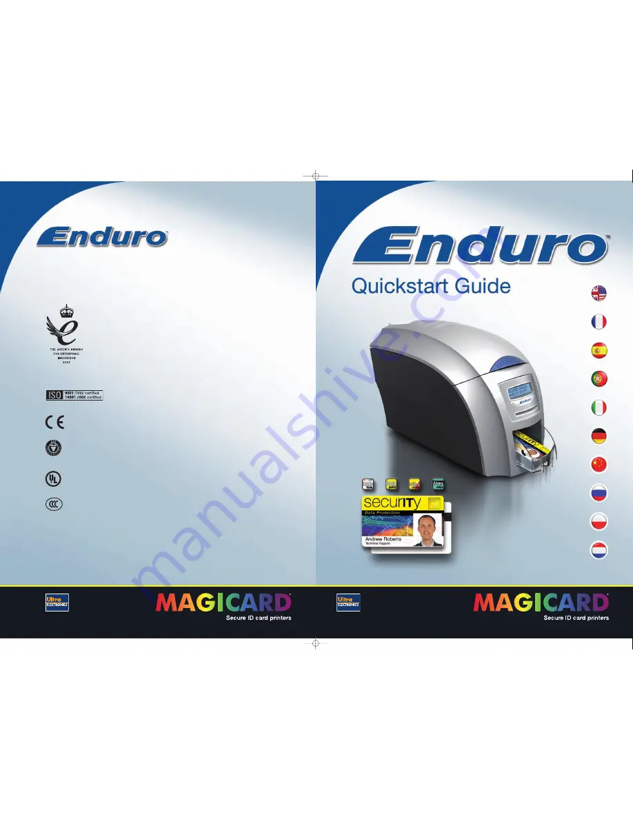 Magicard Enduro Duo Quick Start Manual Download Page 1