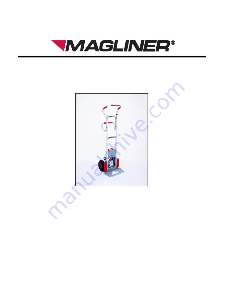 Magliner Powered Stair Climber User Maintenance Manual Download Page 1