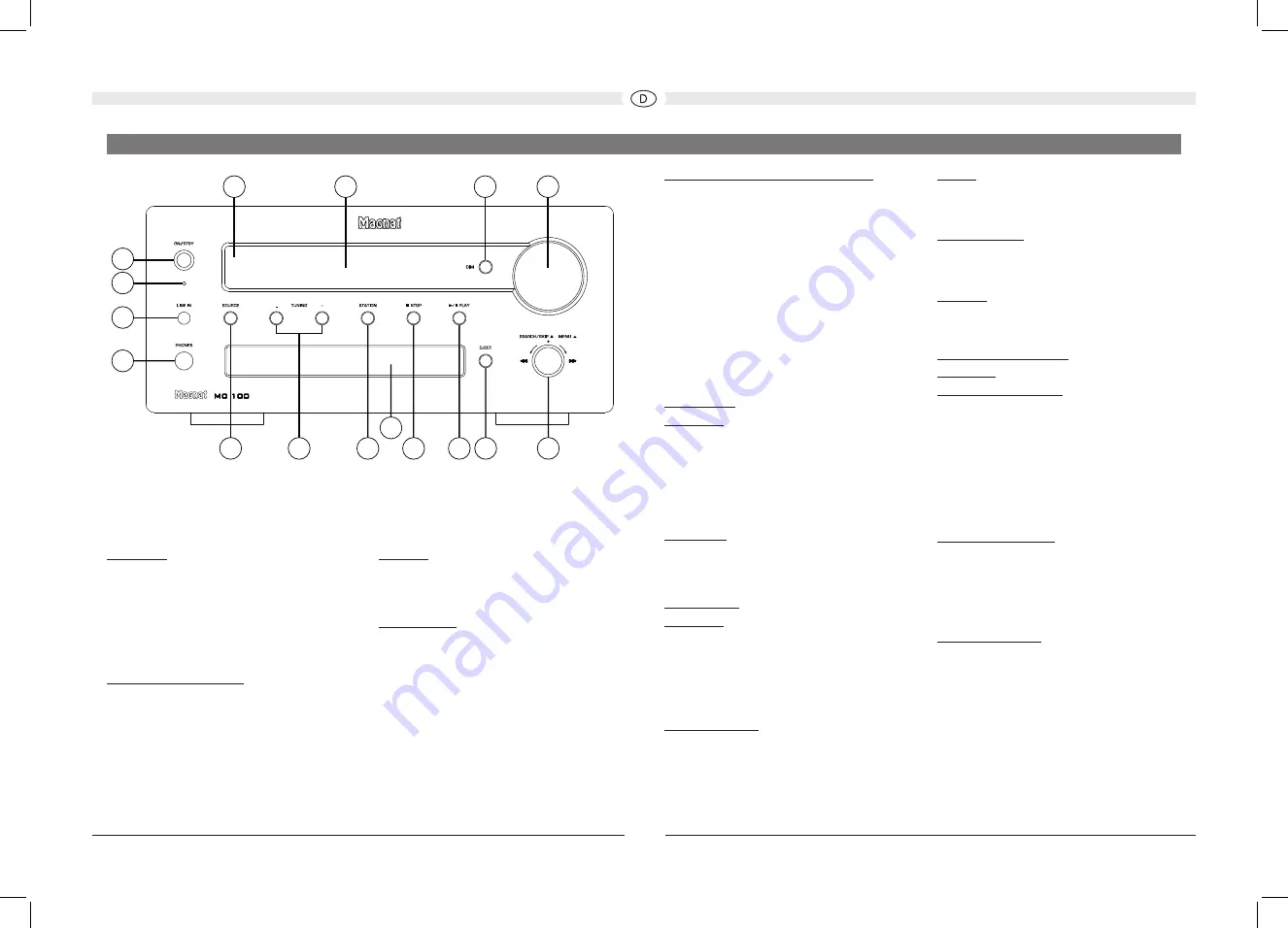 Magnat Audio MC 100 Important Notes For Installation & Warranty Card Download Page 6