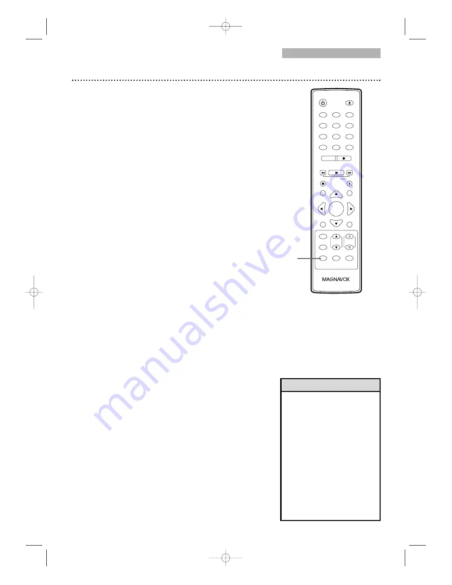 Magnavox 20MC4306 - Tv/dvd/vcr Combination Manual Del Usuario Download Page 51