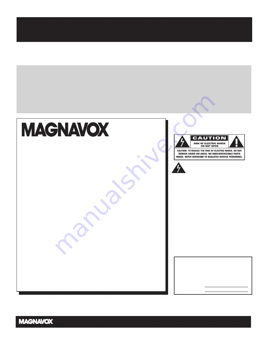 Magnavox 51MP6100D - 51