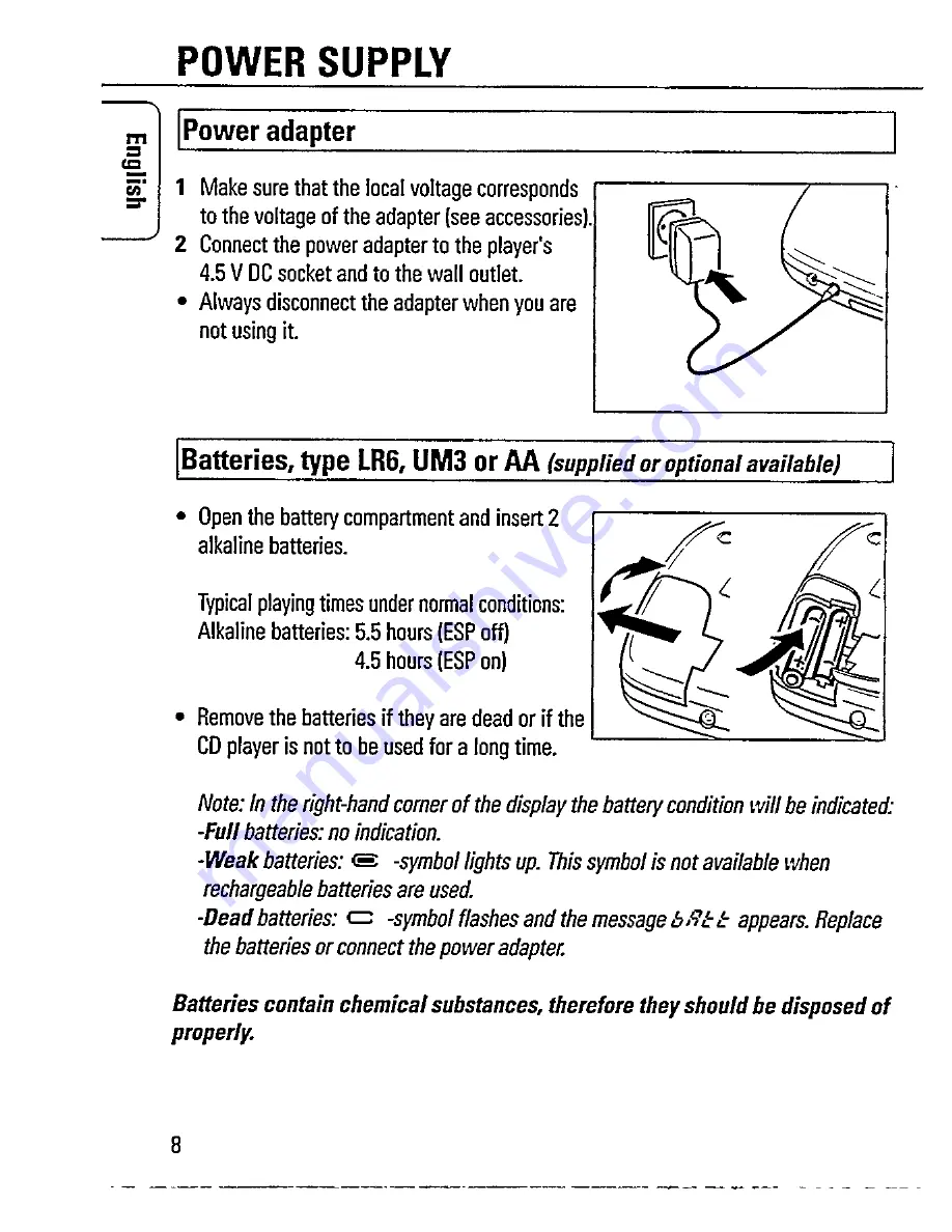 Magnavox AZ 7363C Operating Instructions Manual Download Page 8