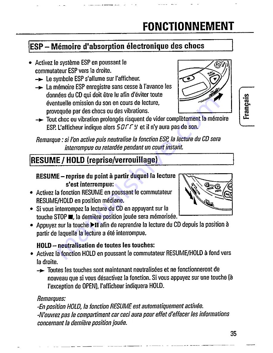 Magnavox AZ7461 - Portable Radio Cass Rec Mode D'Emploi Download Page 17