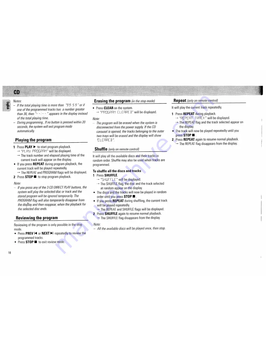 Magnavox FW 560C Owner'S Manual Download Page 18