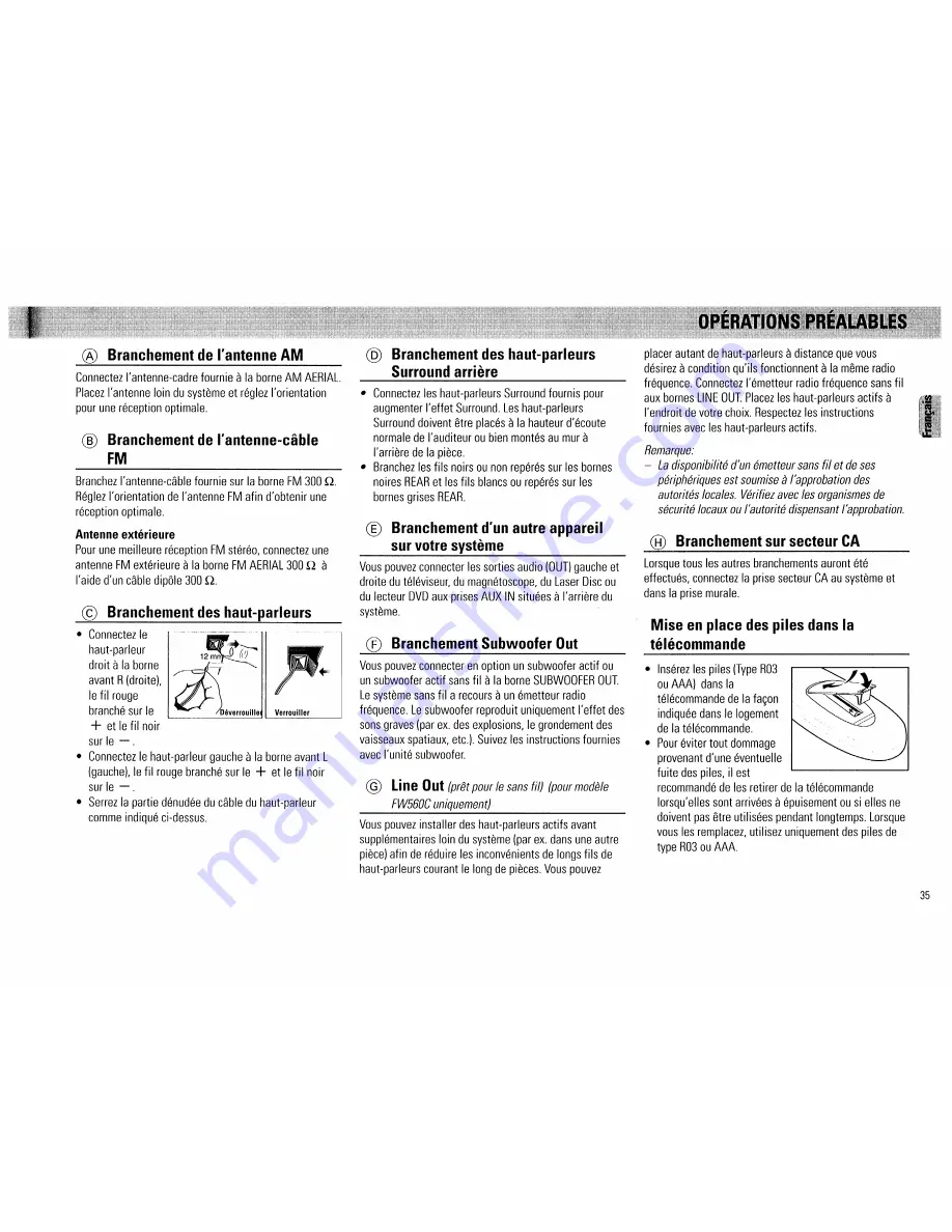 Magnavox FW 560C Owner'S Manual Download Page 35