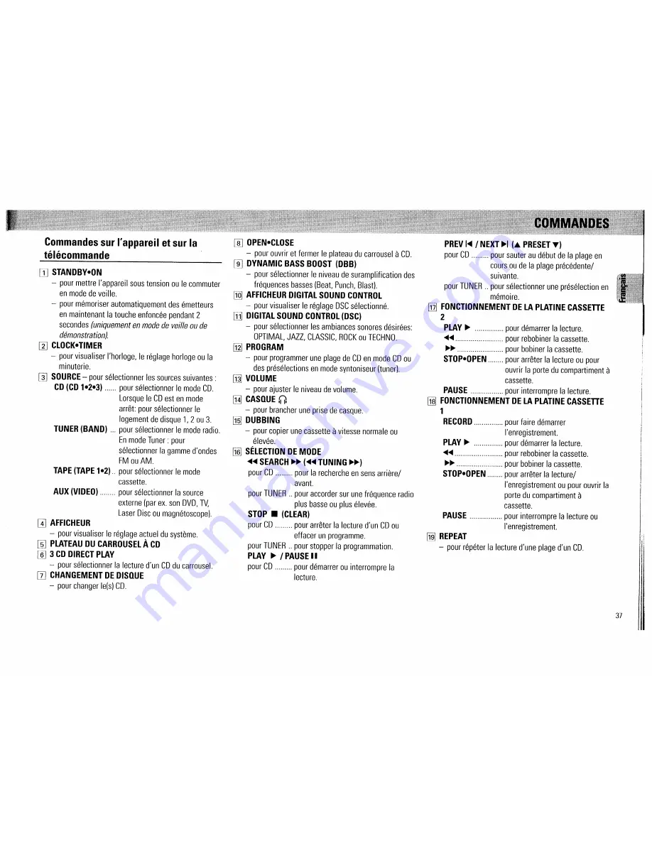 Magnavox FW 560C Owner'S Manual Download Page 37