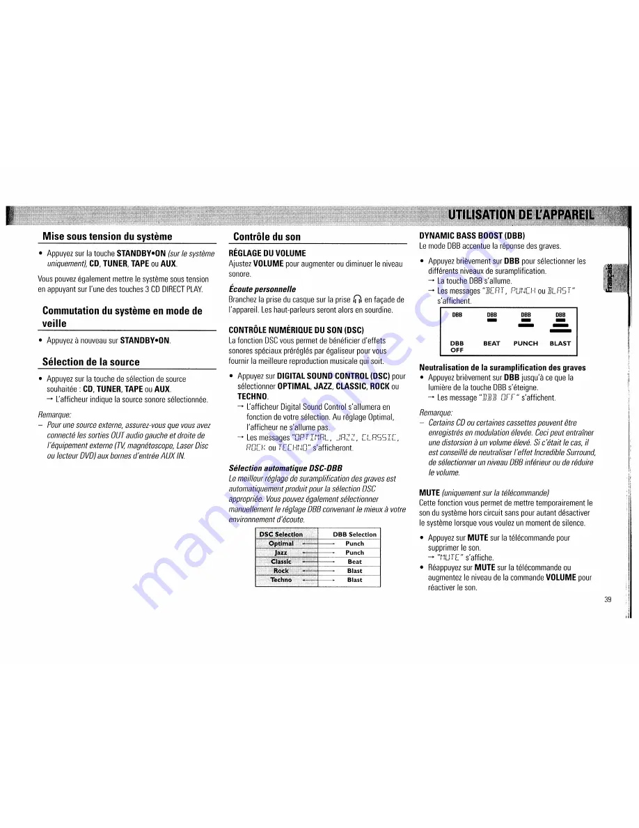 Magnavox FW 560C Owner'S Manual Download Page 39