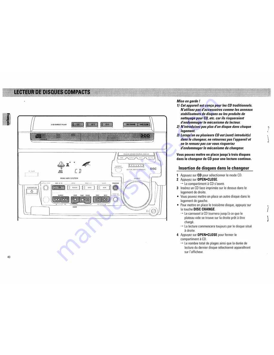 Magnavox FW 560C Owner'S Manual Download Page 40