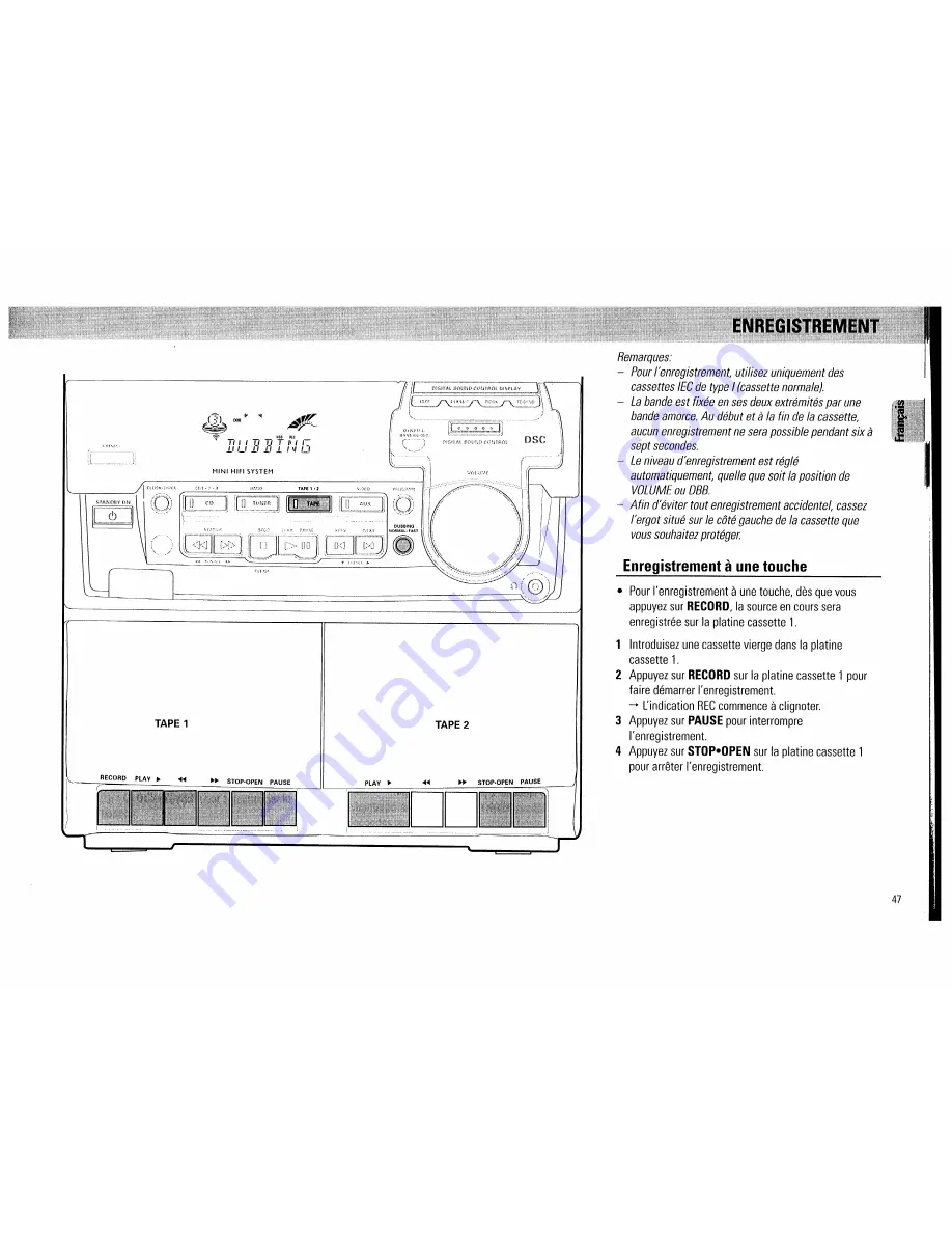 Magnavox FW 560C Owner'S Manual Download Page 47