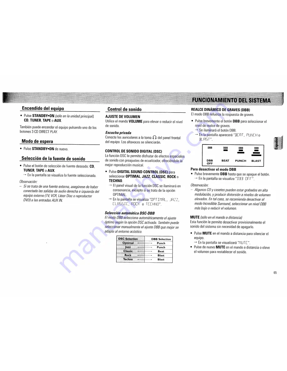 Magnavox FW 560C Owner'S Manual Download Page 65