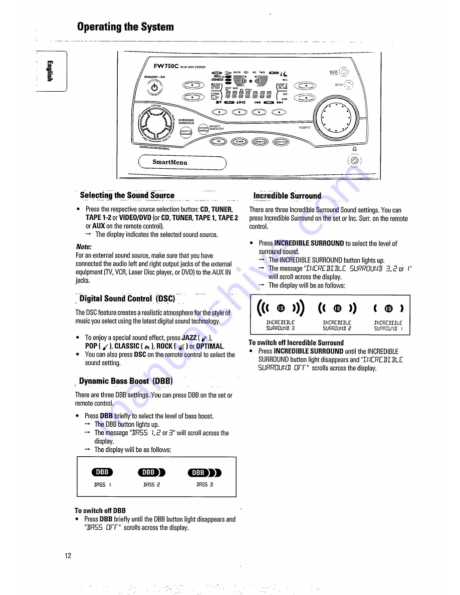 Magnavox Magnavox FW 750C Owner'S Manual Download Page 12