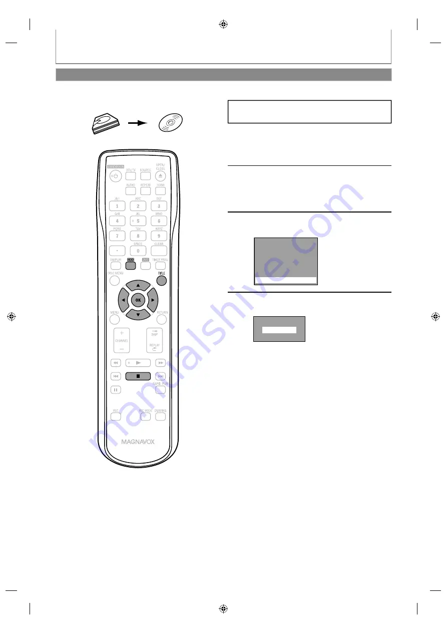 Magnavox MDR515H Manuel De L'Utilisateur Download Page 62