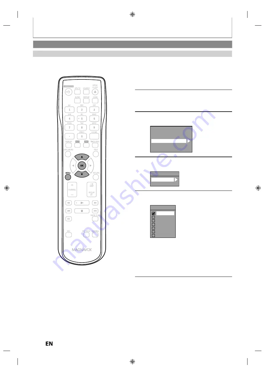 Magnavox MDR533H Скачать руководство пользователя страница 38