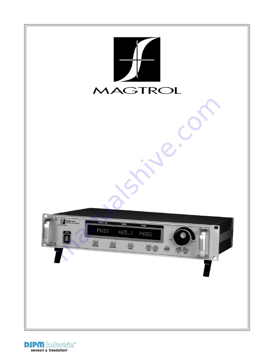 Magtrol 6200 User Manual Download Page 1