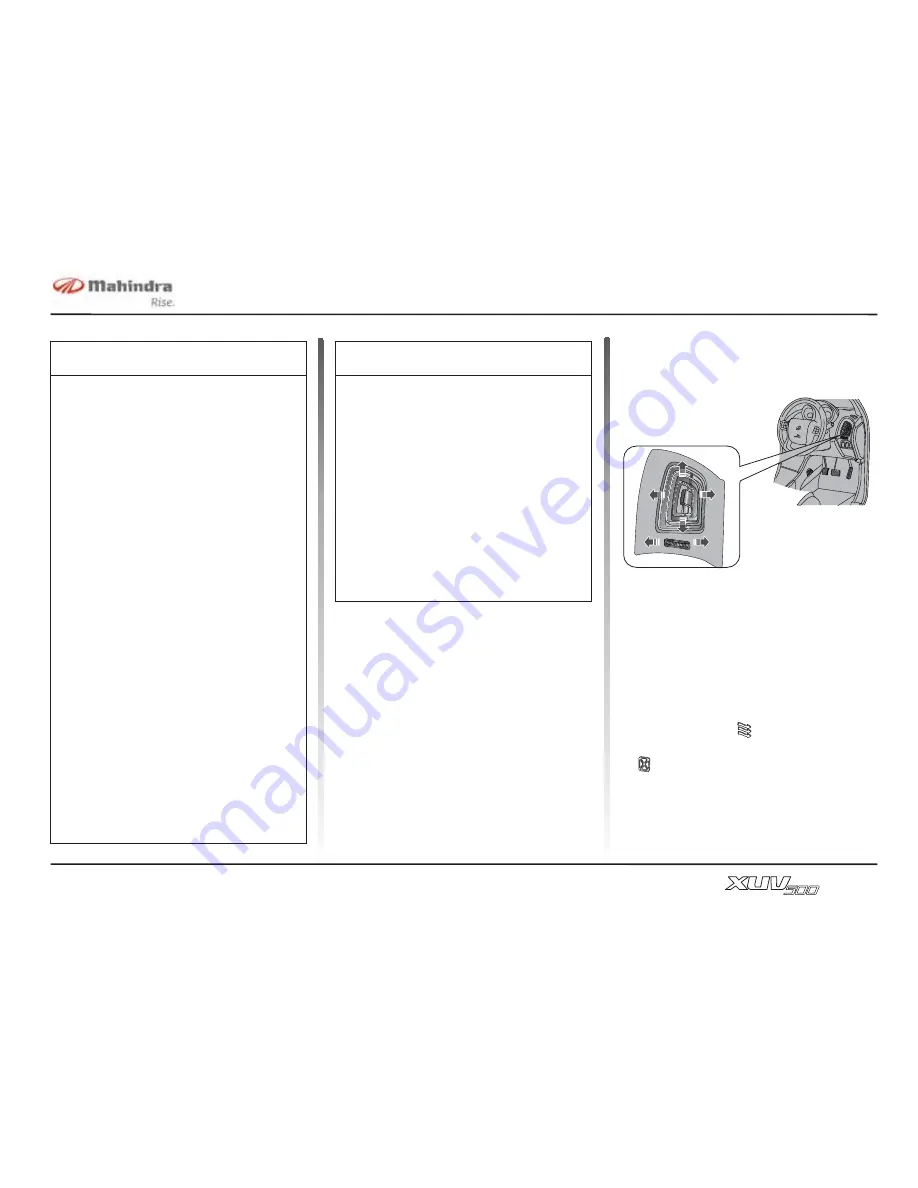 Mahindra XUV500 Owner'S Manual Download Page 104