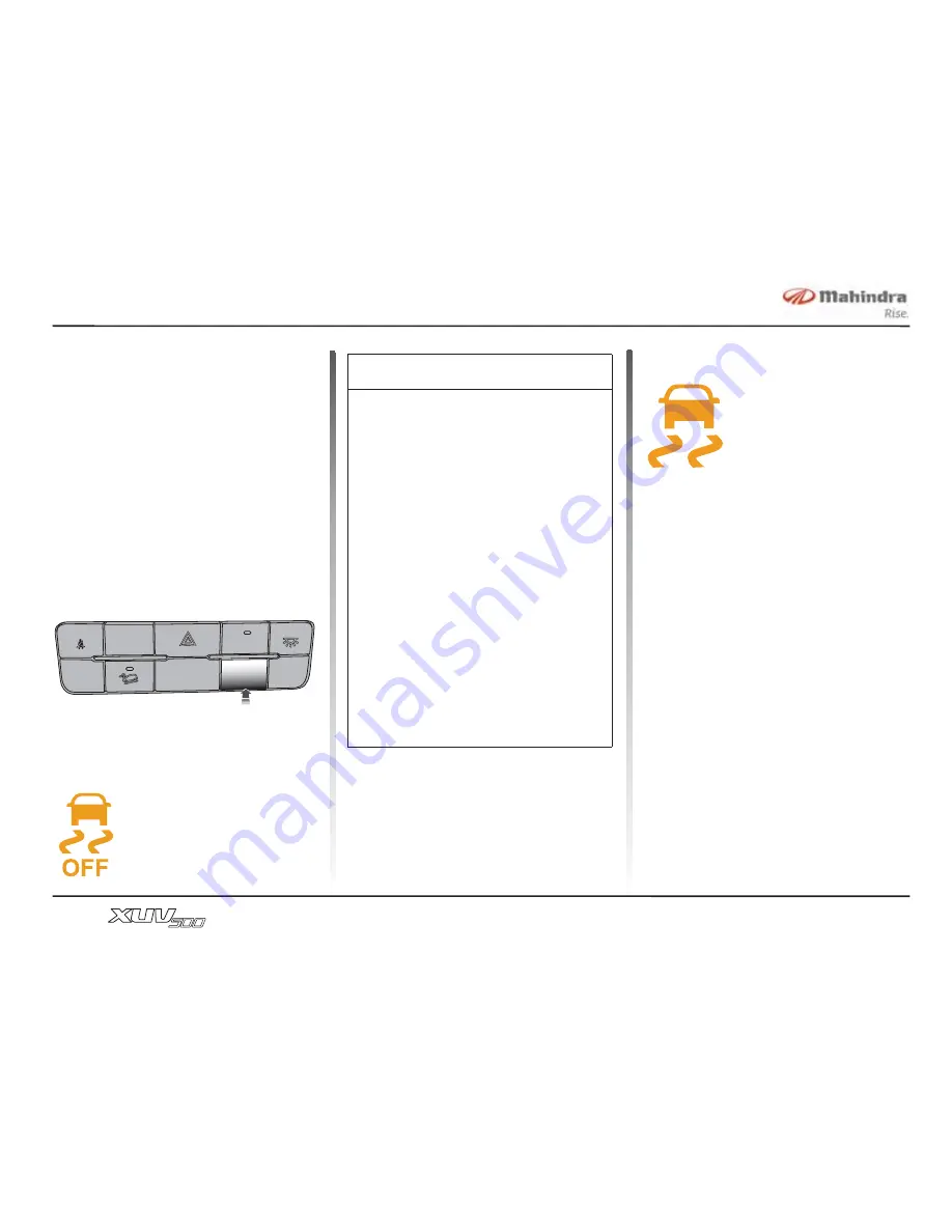 Mahindra XUV500 Owner'S Manual Download Page 137