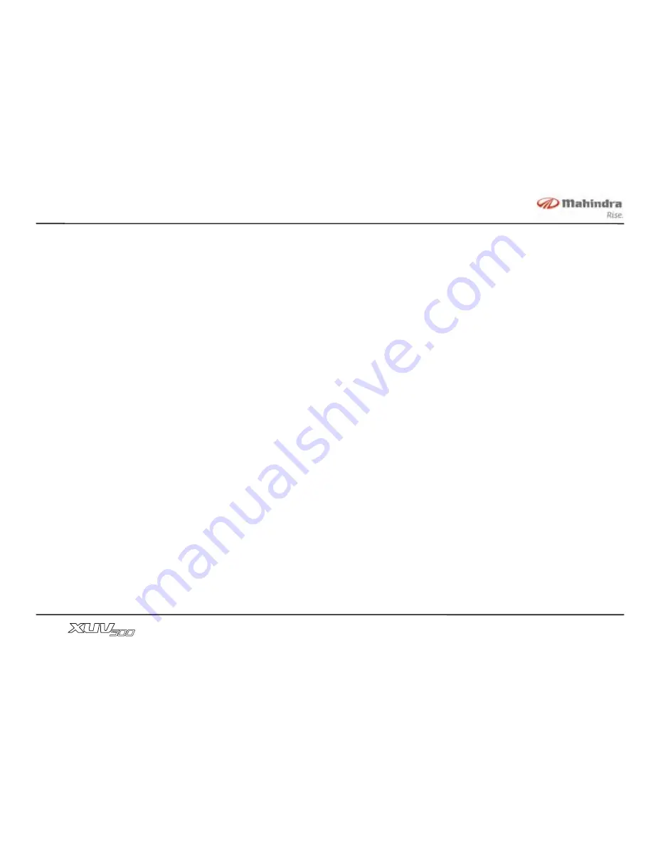 Mahindra XUV500 Owner'S Manual Download Page 224