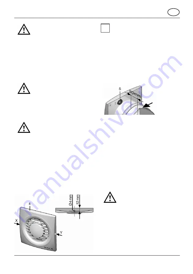 Maico ECA piano Mounting And Operating Instructions Download Page 15