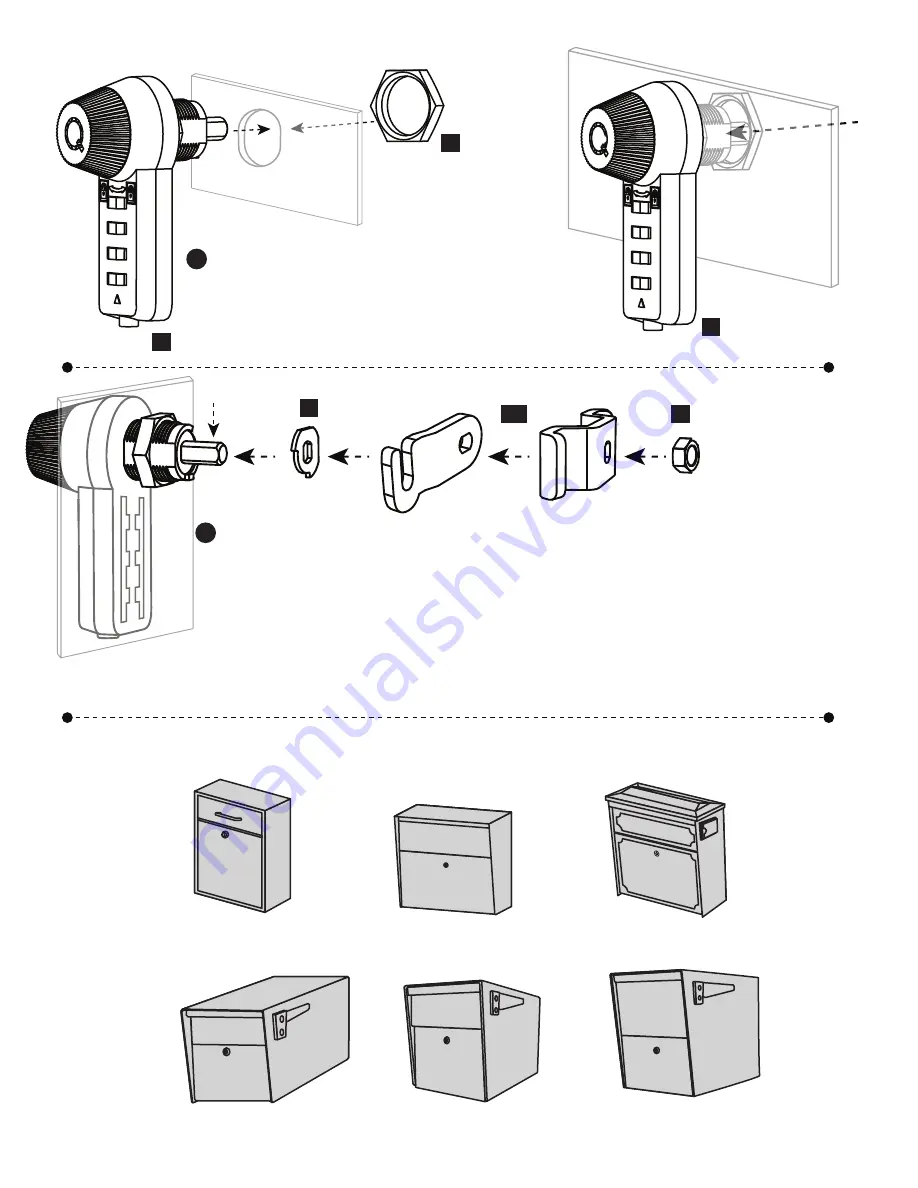 Mail Boss Combination Lock Manual Download Page 2