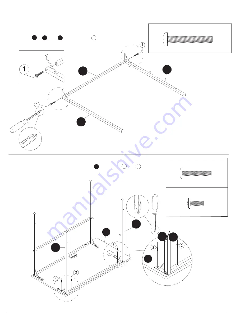 Mainstays Side Storage Desk Assembly Instructions Manual Download Page 6