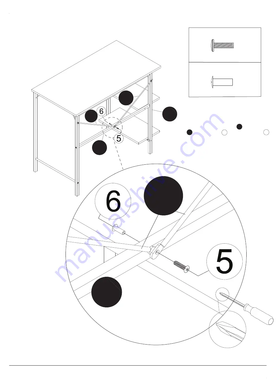 Mainstays Side Storage Desk Скачать руководство пользователя страница 12