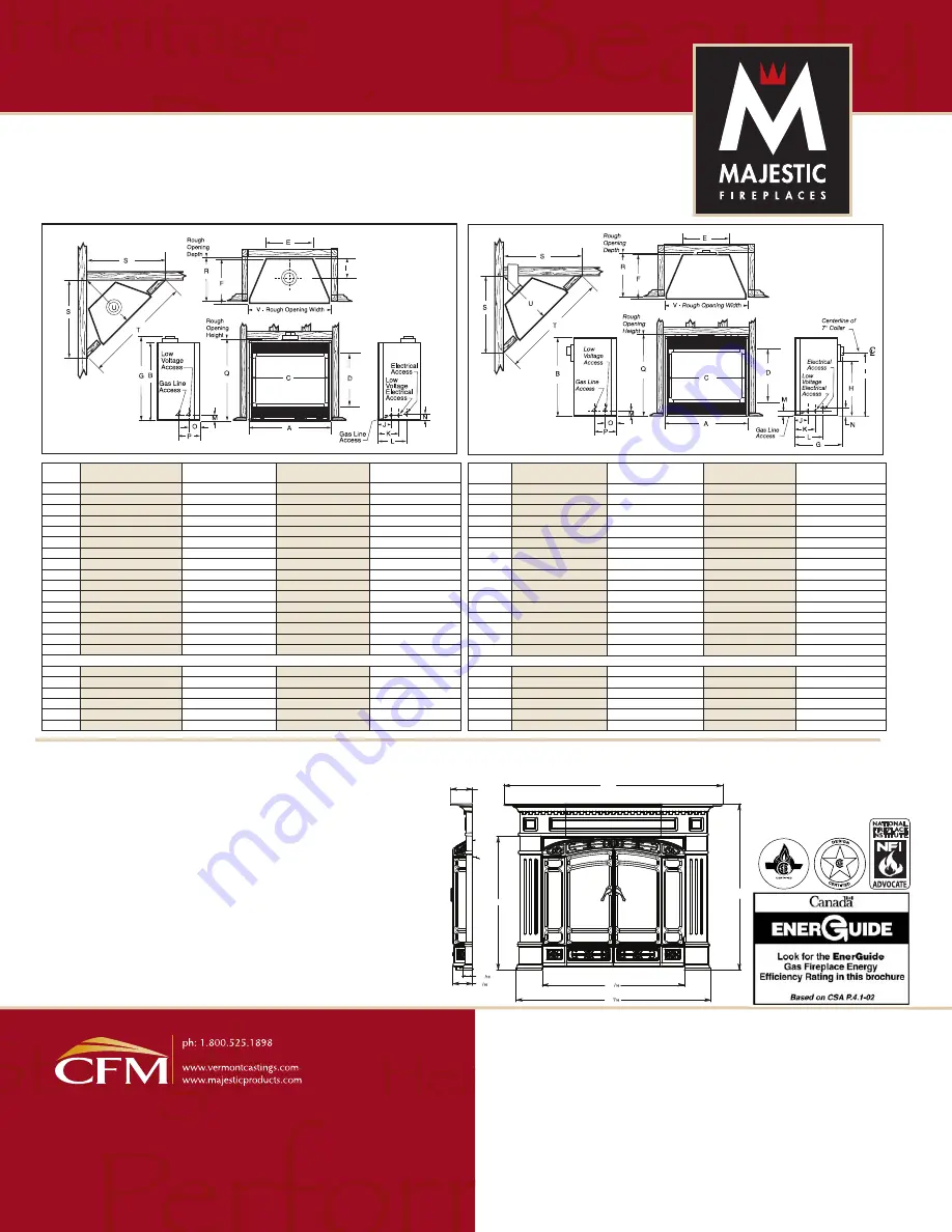 Majestic fireplaces PerfectView 33LDV Brochure & Specs Download Page 4