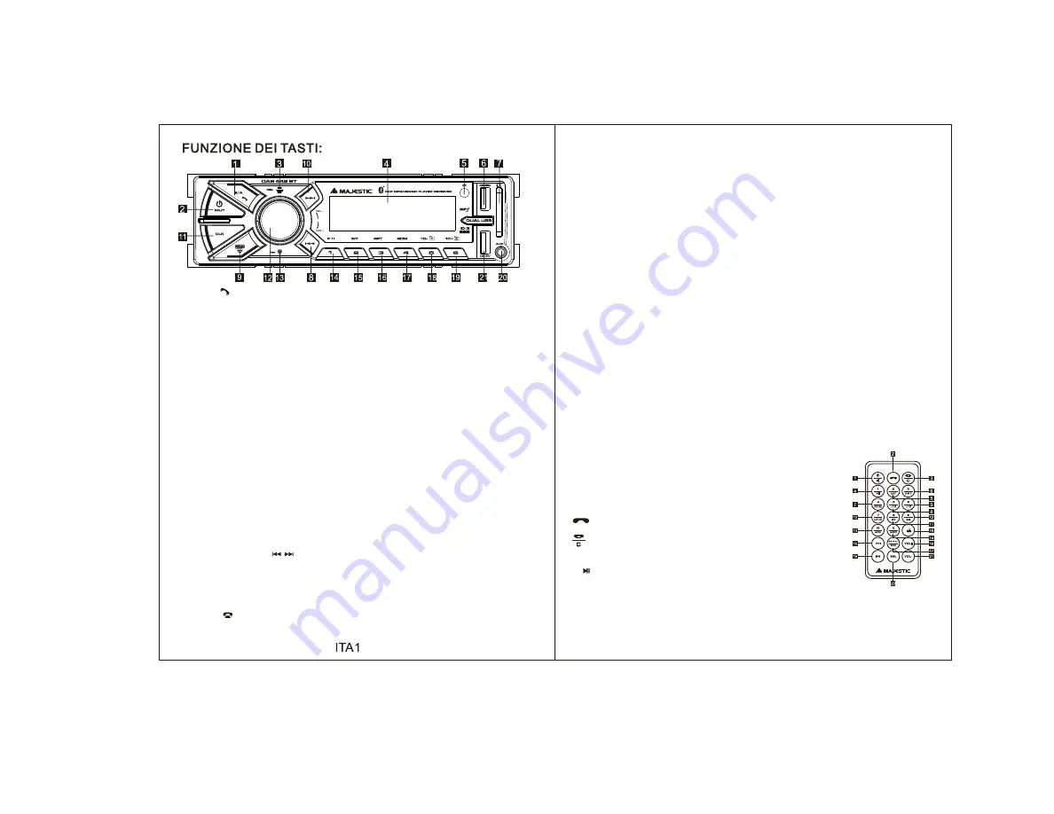 Majestic DAB 442BT Owner'S Manual Download Page 2