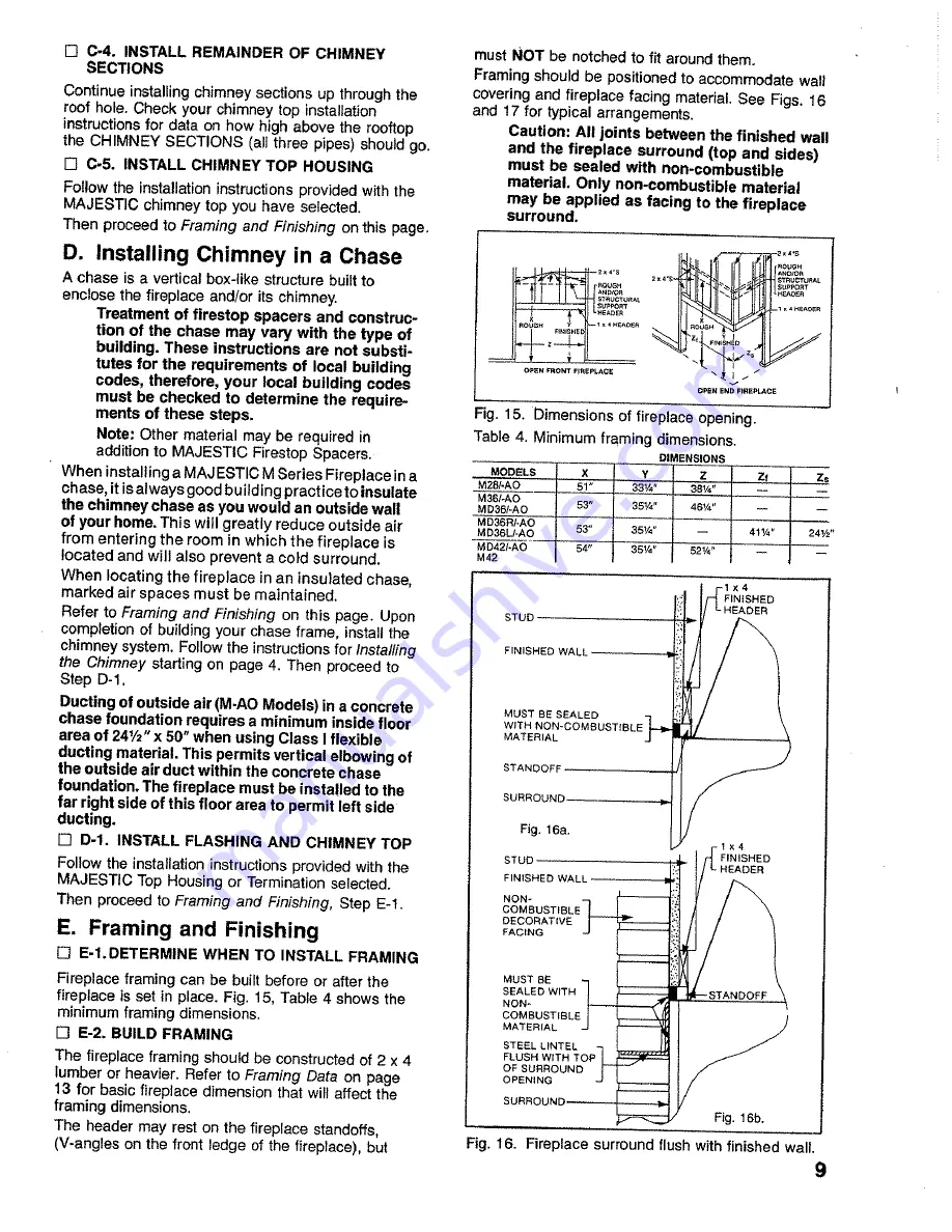 Majestic M28 Installation Manual Download Page 9