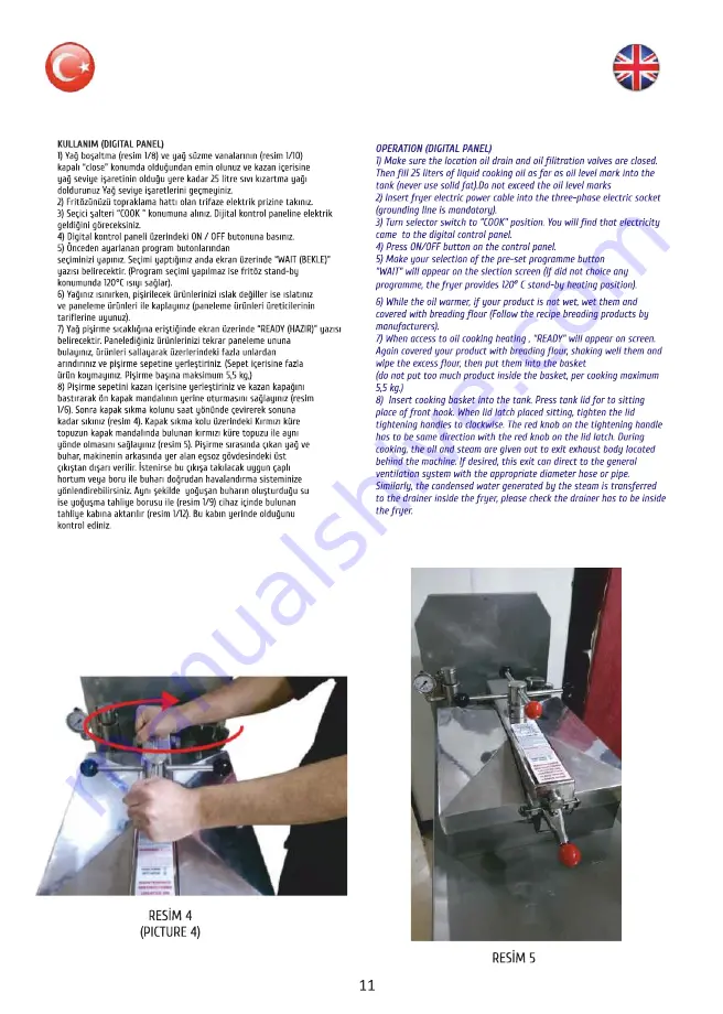 MAKFRY 1025 PD Instruction Manual Download Page 12