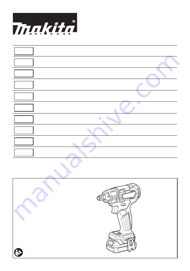 Makita TW161DZJ Instruction Manual Download Page 1