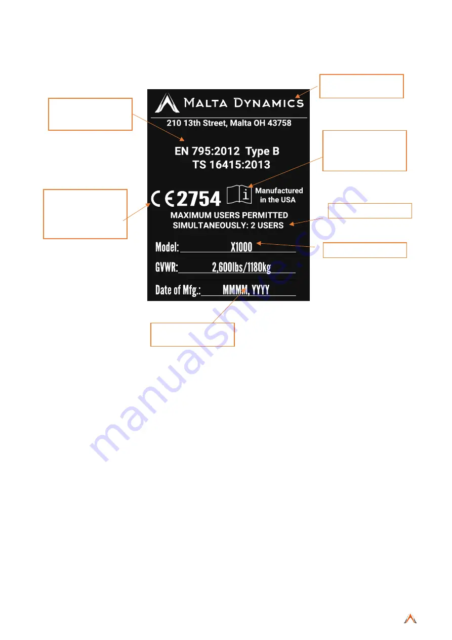 Malta Dynamics X Series Скачать руководство пользователя страница 8