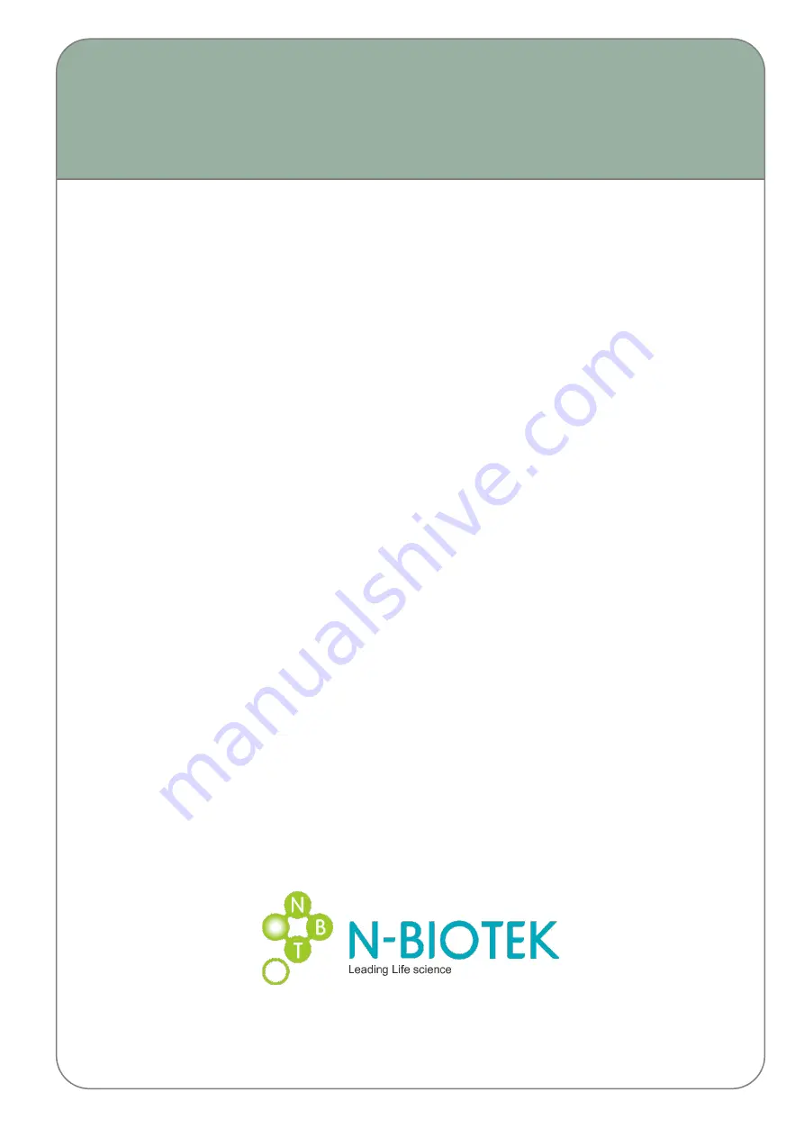 N-BIOTEK NB-201 Operating Manual Download Page 1